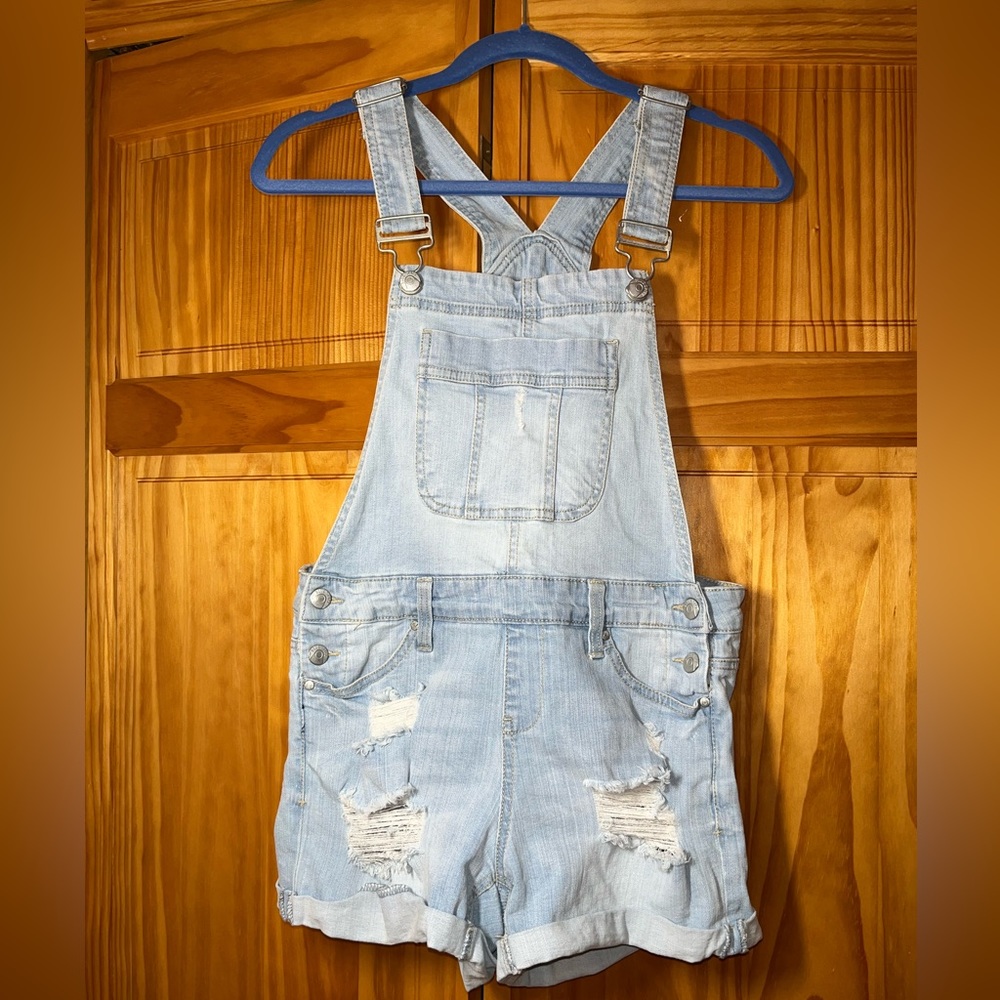 Blue Spice Jean Overalls size S - EUC